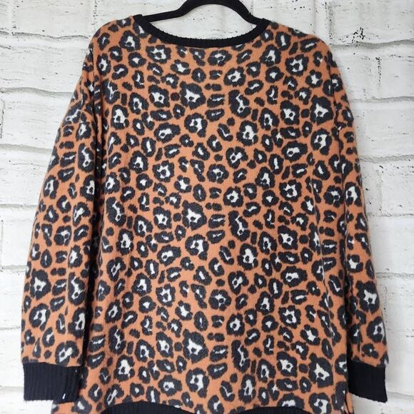 Simply Southern Collection Animal Print Pullover Sweater Multicolor Size Medium - Picture 9 of 13